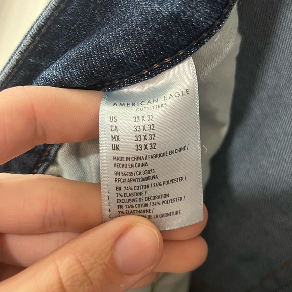 American Eagle Men's Distressed Blue Jeans *NEW* - Picture 4 of 5